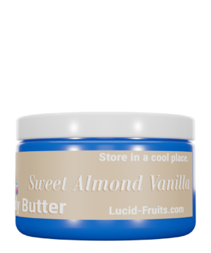 1,000mg CBD Body Butter infused with Sweet Almond and Vanilla for a luxurious moisturizing experience